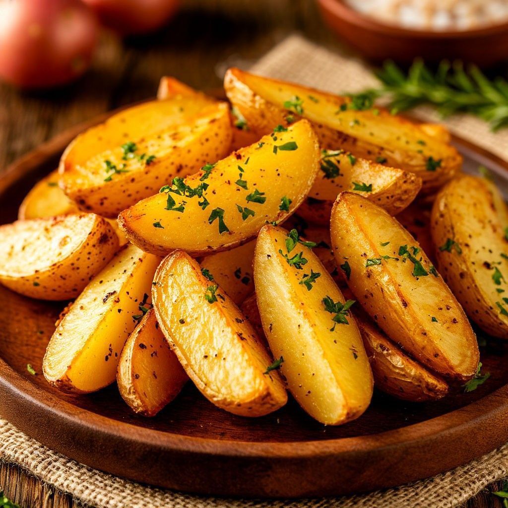 Картофельные дольки (по деревенски)